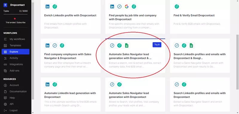 Automate Sales Navigator lead generation with Dropcontact & Google Sheets