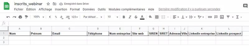 Zapier - Enrichir via Dropcontact et pousser dans Google Sheet