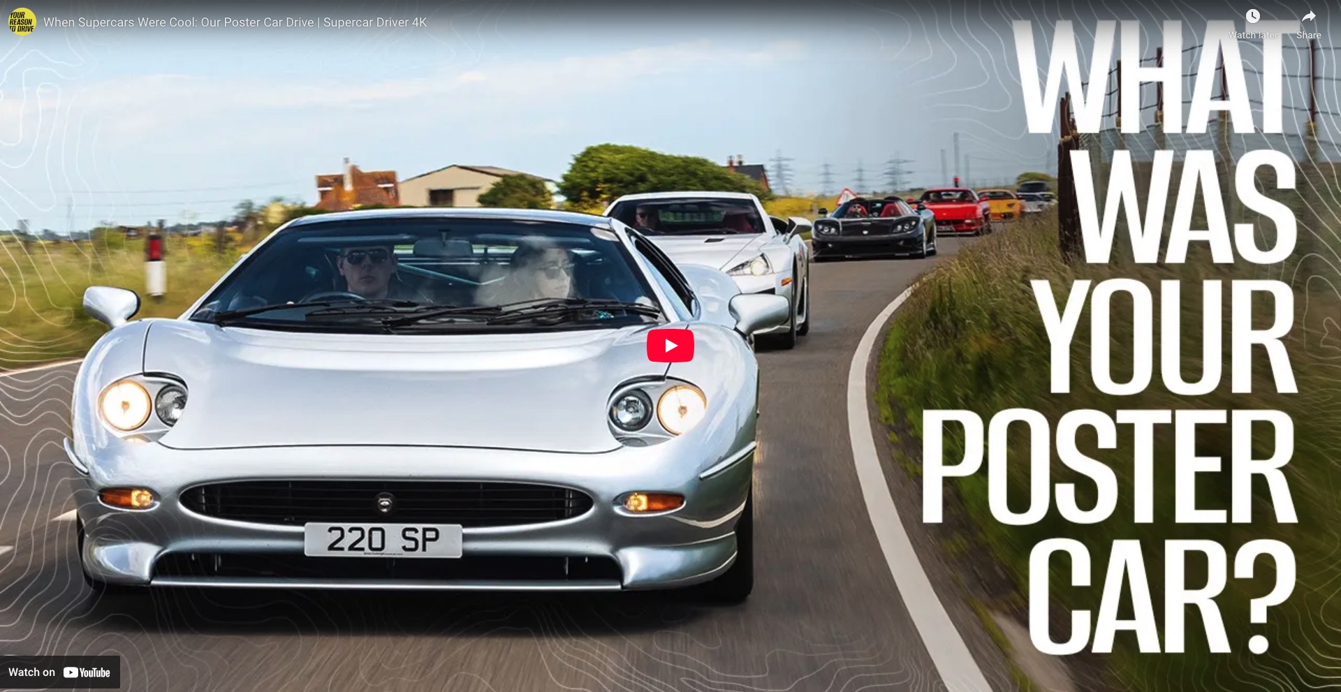 When Supercars Were Cool: Our Poster Car Drive