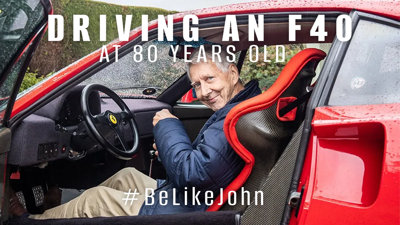 Driving a Ferrari F40 at 80 Years Old