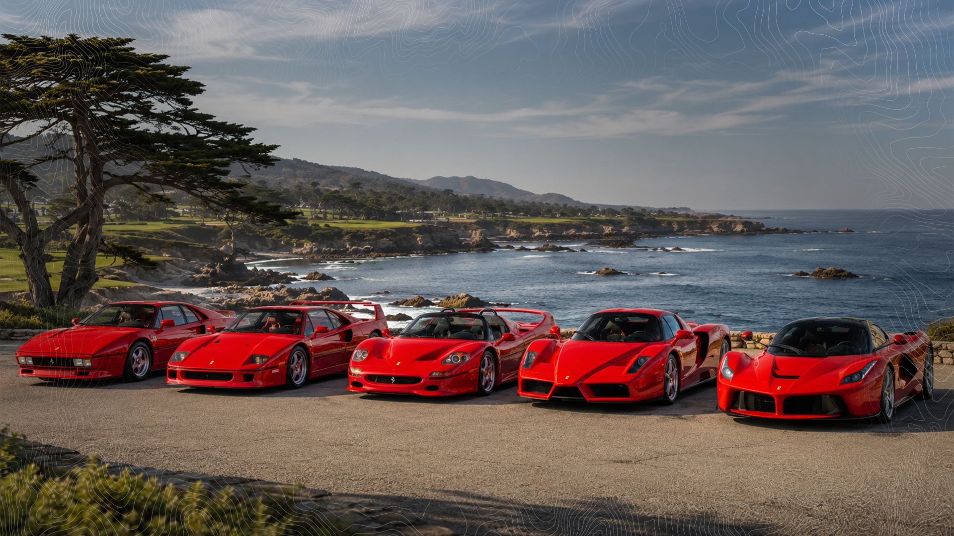 Ferrari's Big Five Go Under the Hammer in Monterey