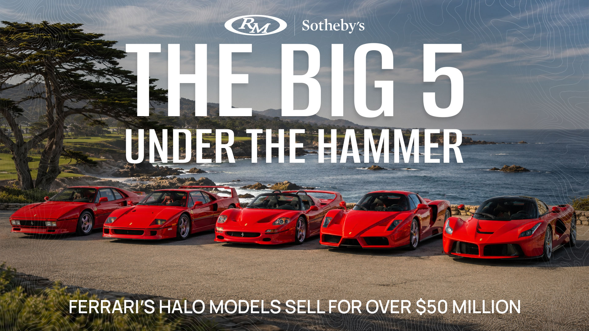 Ferrari's Big Five Go Under the Hammer in Monterey