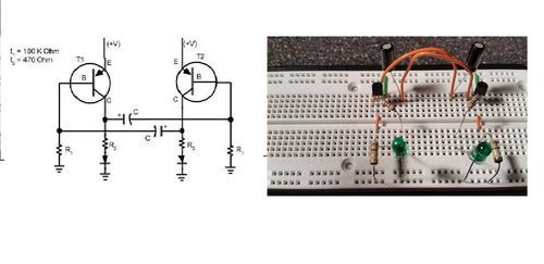 DIY วงจรไฟ LED กระพริบ