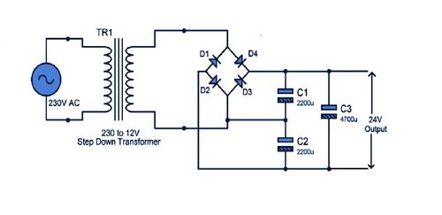 วงจรเพิ่มแรงดันไฟ 12V ถึง 24V