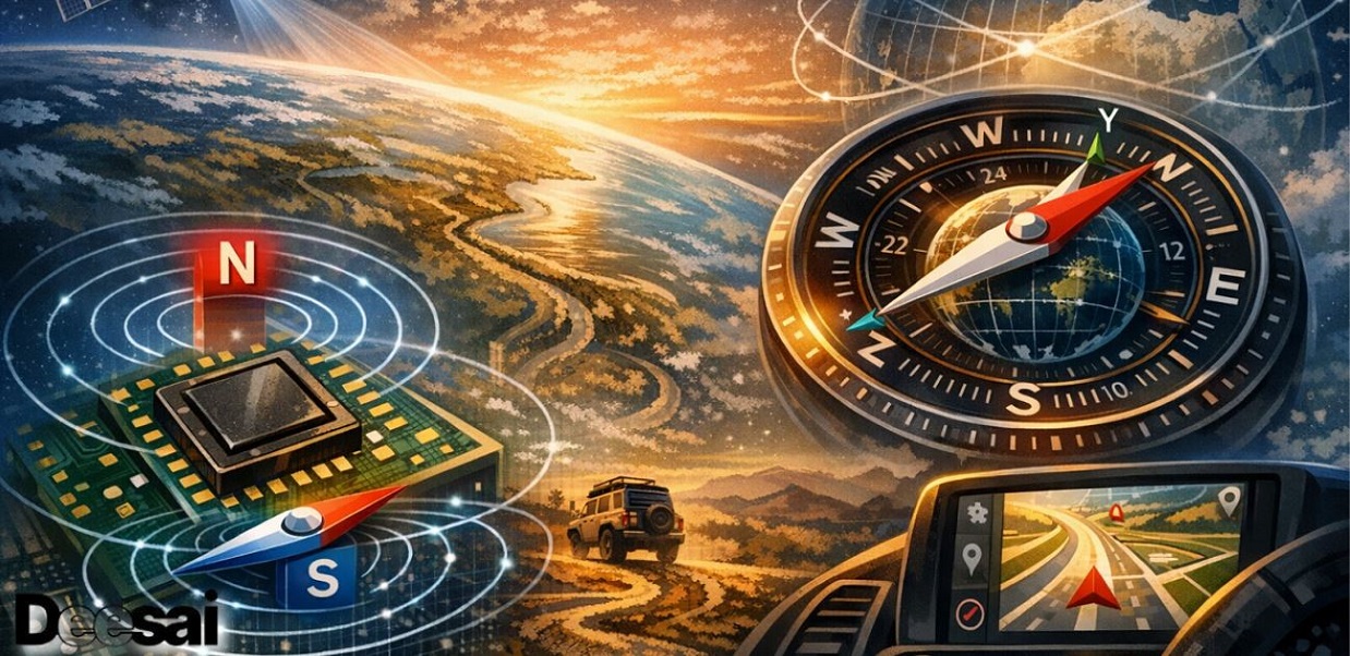 เซ็นเซอร์แม่เหล็กในระบบนำทางและเข็มทิศอิเล็กทรอนิกส์