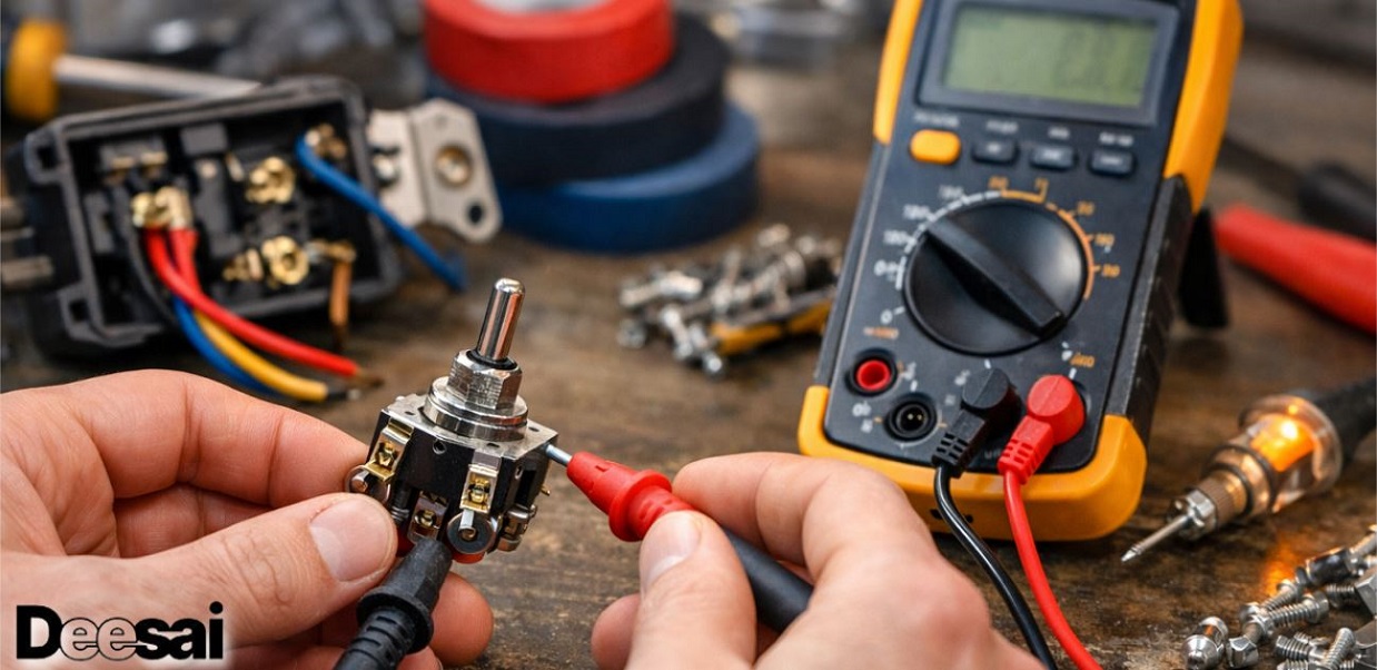 วิธีทดสอบสวิตช์ด้วยมัลติมิเตอร์