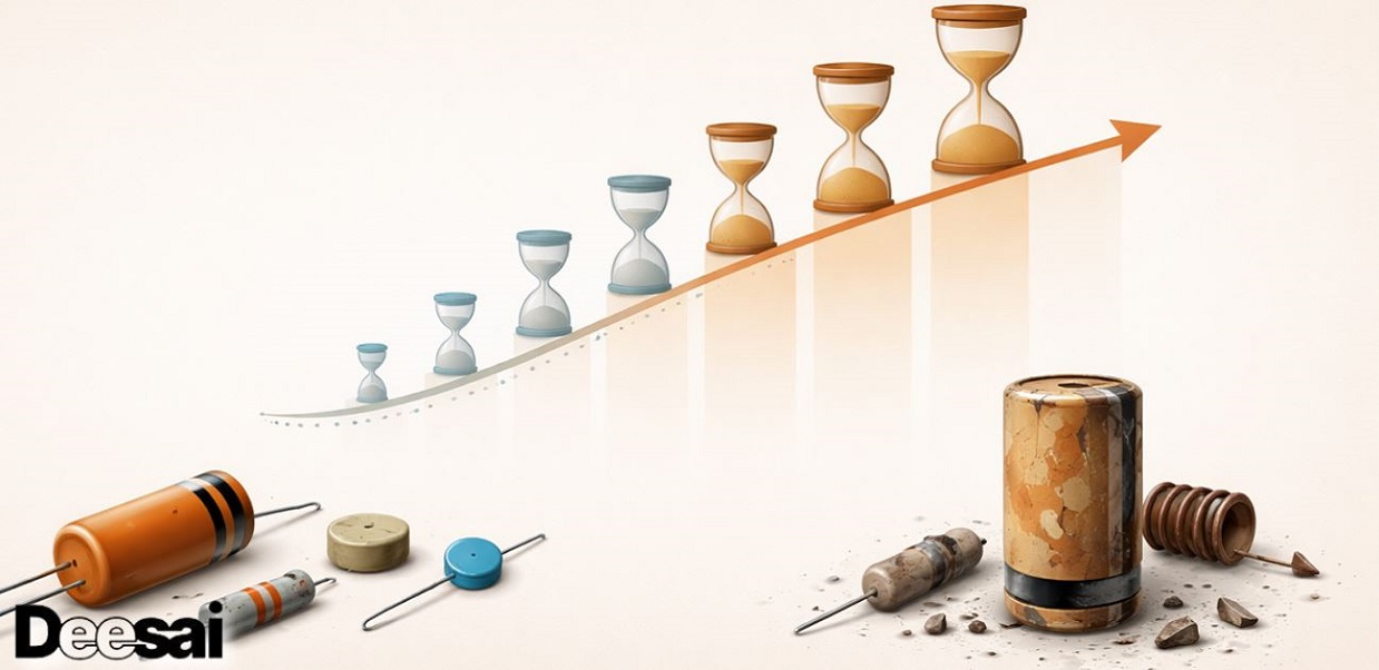 การเสื่อมสภาพและความน่าเชื่อถือของชิ้นส่วนแบบพาสซีฟ: ประสิทธิภาพระยะยาว ของชิ้นส่วนประเภทต่างๆ