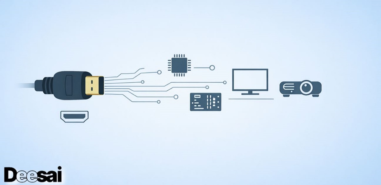โปรโตคอล HDMI : PinOut, คุณสมบัติ, ข้อมูลจําเพาะ, ส่วนประกอบและการใช้งาน