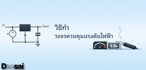 วิธีทําวงจรควบคุมแรงดันไฟฟ้า