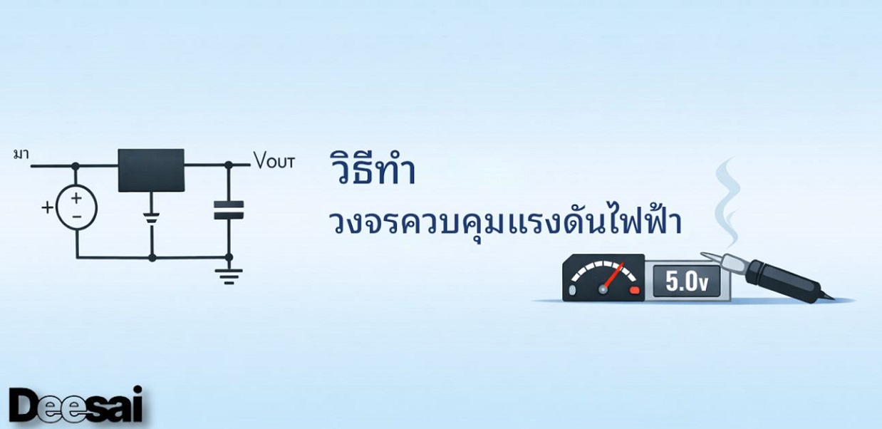 วิธีทําวงจรควบคุมแรงดันไฟฟ้า