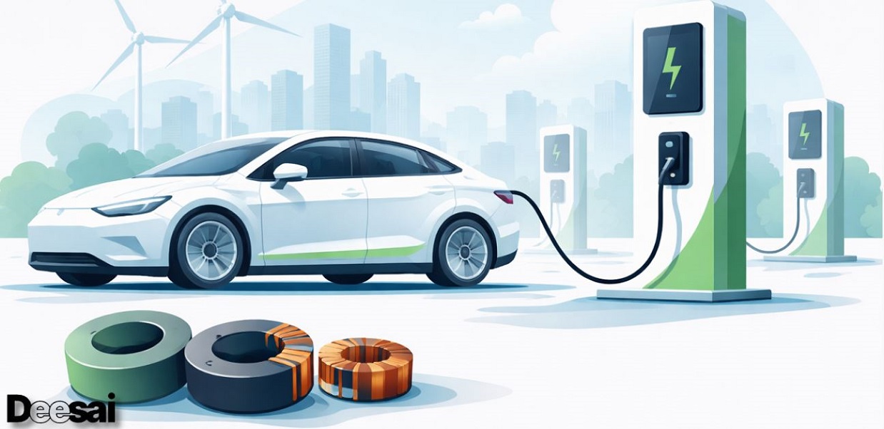 เหตุใดวัสดุเฟอร์ไรต์จึงมีความสําคัญต่อโครงสร้างพื้นฐานการชาร์จ EV ที่รวดเร็ว