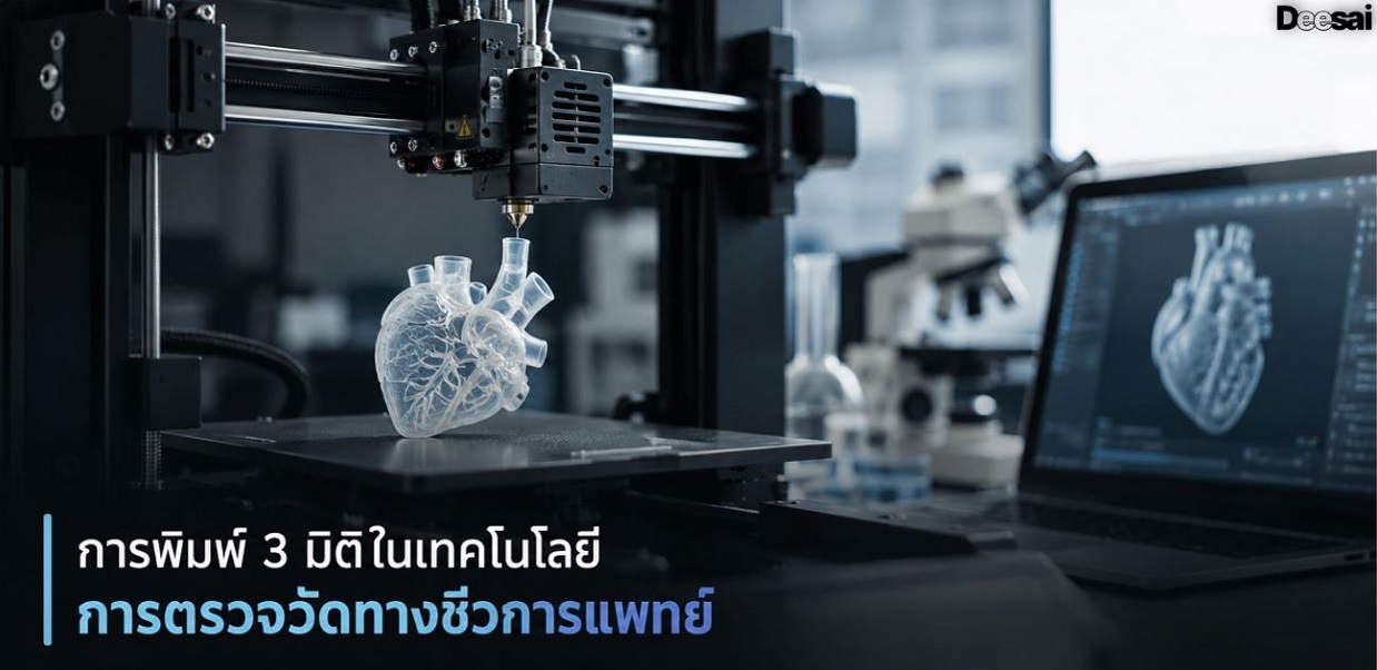 การพิมพ์ 3 มิติในเทคโนโลยีการตรวจวัดทางชีวการแพทย์