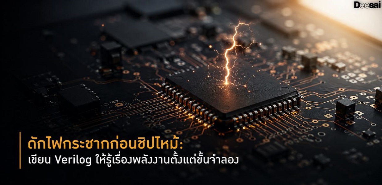 ดักไฟกระชากก่อนชิปไหม้: เขียน Verilog ให้รู้เรื่องพลังงานตั้งแต่ขั้นจำลอง