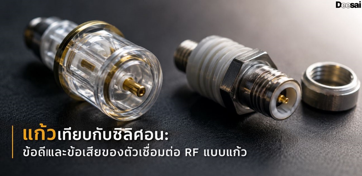 แก้วเทียบกับซิลิคอน: ข้อดีและข้อเสียของตัวเชื่อมต่อ RF แบบแก้ว
