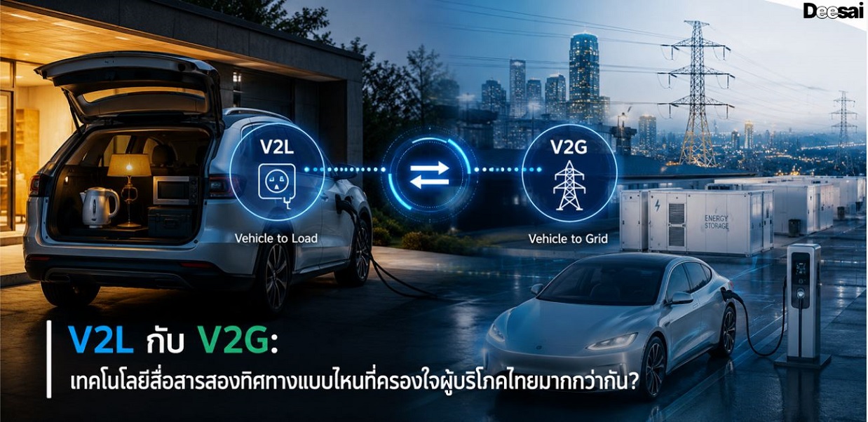 V2L กับ V2G: เทคโนโลยีสื่อสารสองทิศทางแบบไหนที่ครองใจผู้บริโภคไทยมากกว่ากัน?