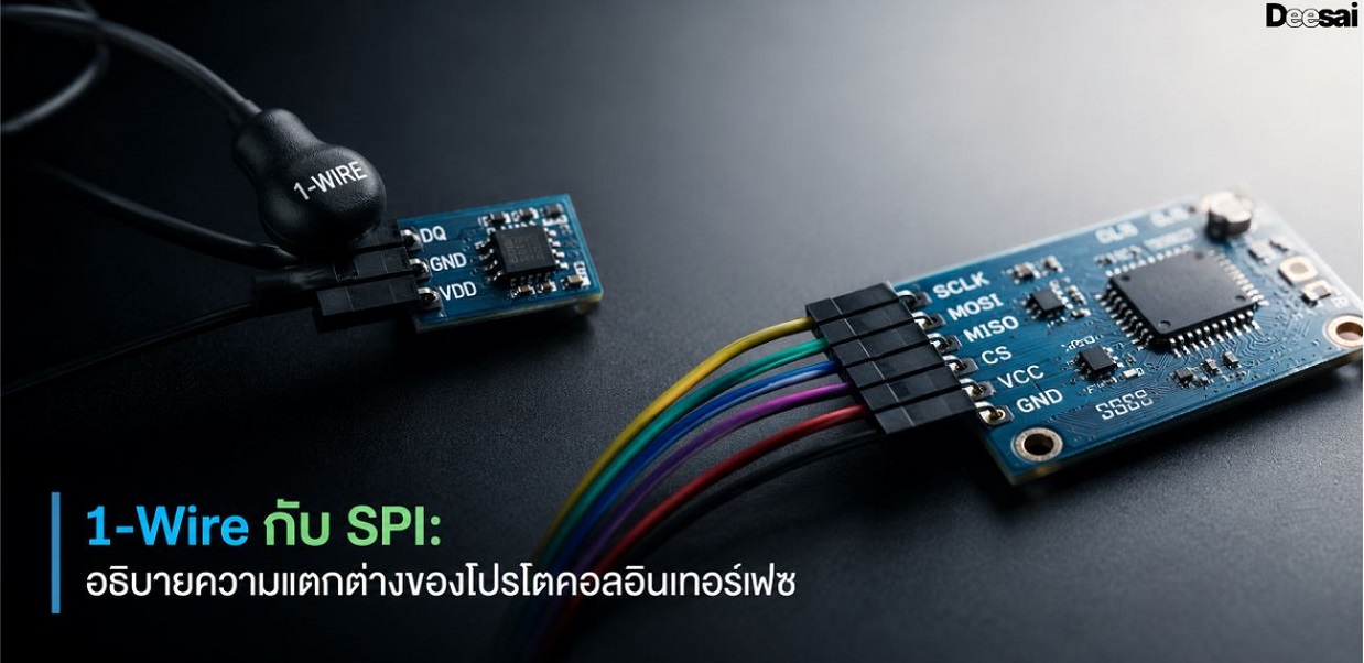 1-Wire กับ SPI: อธิบายความแตกต่างของโปรโตคอลอินเทอร์เฟซ