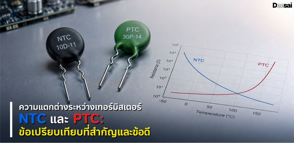 ความแตกต่างระหว่างเทอร์มิสเตอร์ NTC และ PTC: ข้อเปรียบเทียบที่สำคัญและข้อดี