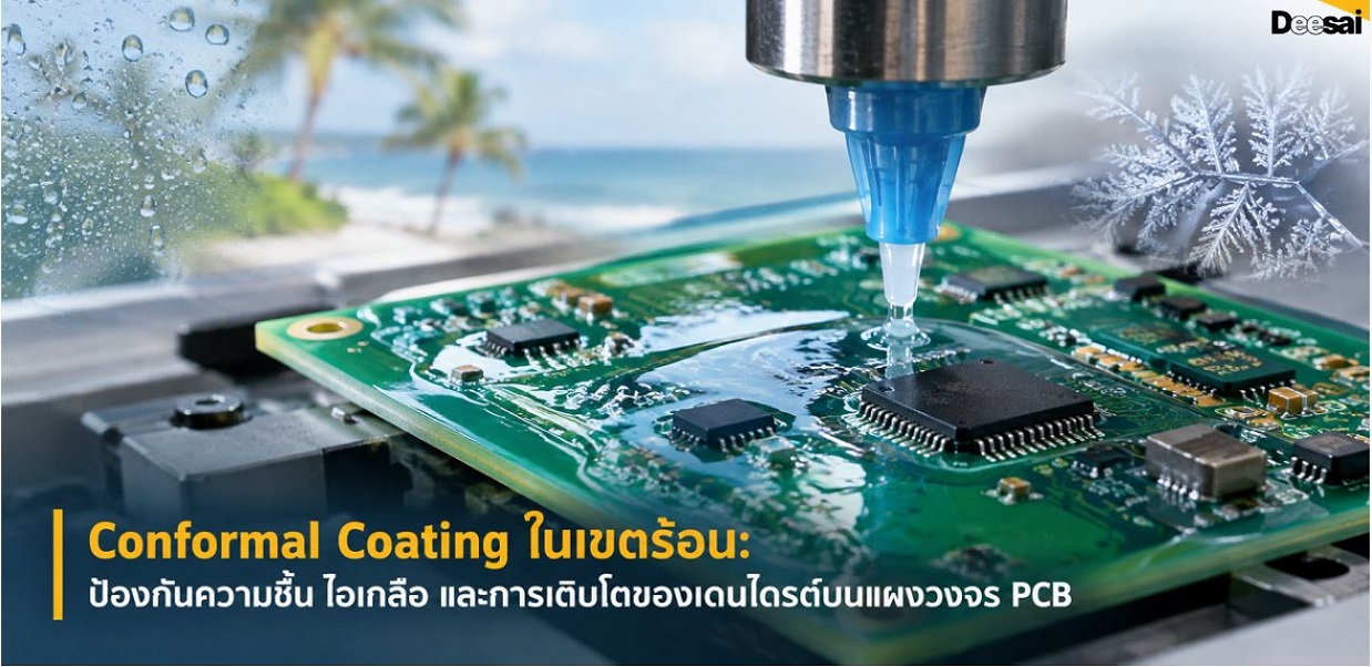 Conformal Coating ในเขตร้อน: ป้องกันความชื้น ไอเกลือ และการเติบโตของเดนไดรต์บนแผงวงจร PCB