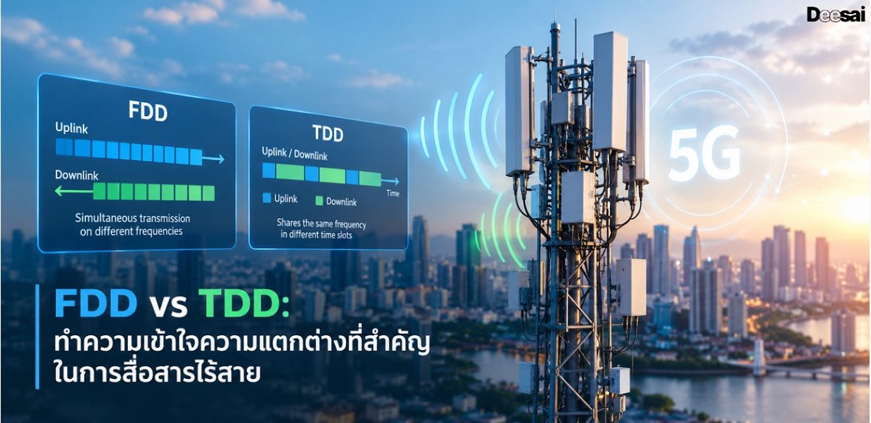 FDD vs TDD: ทำความเข้าใจความแตกต่างที่สำคัญในการสื่อสารไร้สาย