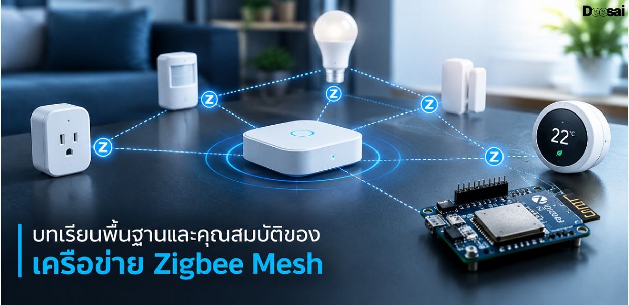 บทเรียนพื้นฐานและคุณสมบัติของเครือข่าย Zigbee Mesh