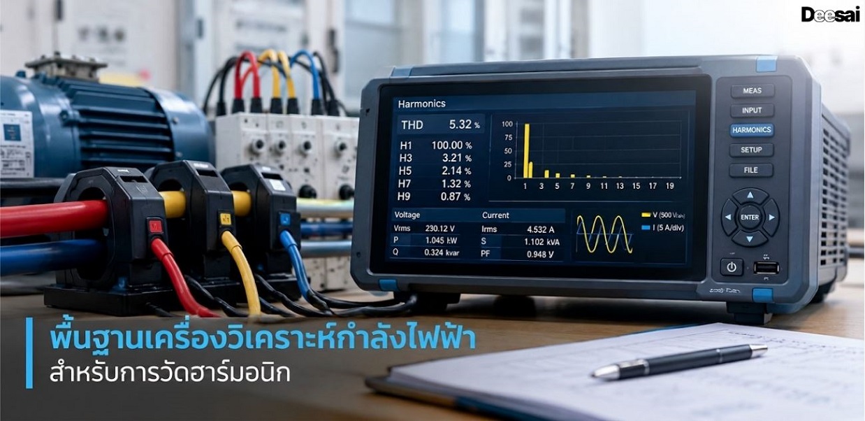 พื้นฐานเครื่องวิเคราะห์กำลังไฟฟ้าสำหรับการวัดฮาร์มอนิก
