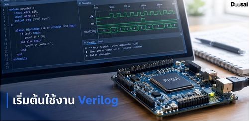 เริ่มต้นใช้งาน Verilog