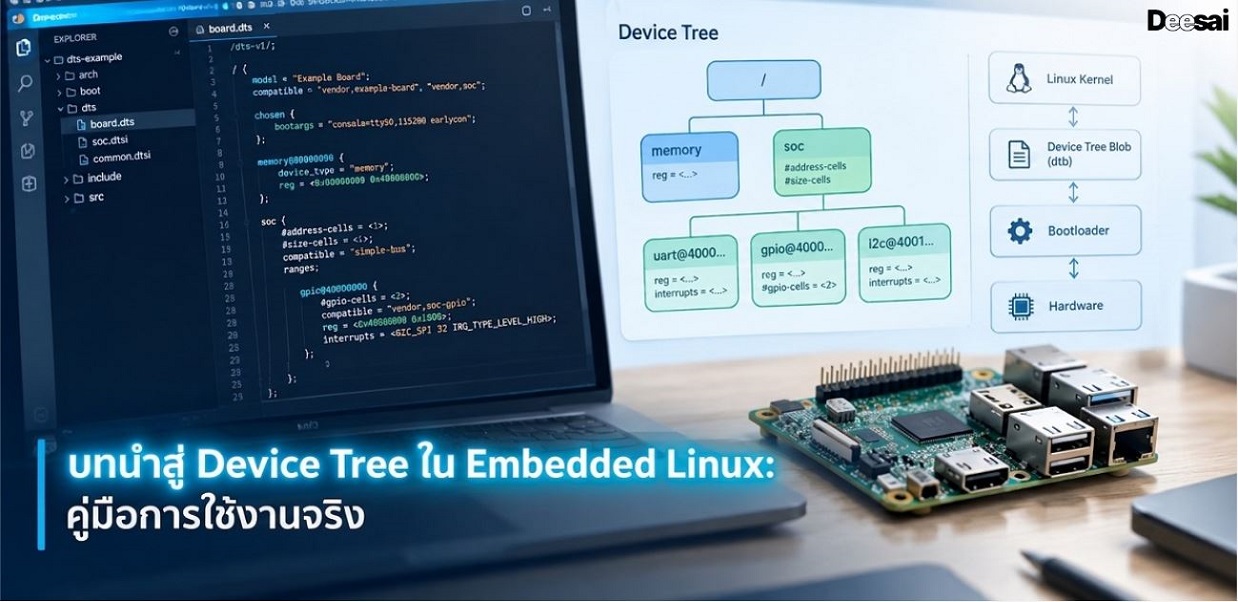 บทนำสู่ Device Tree ใน Embedded Linux: คู่มือการใช้งานจริง