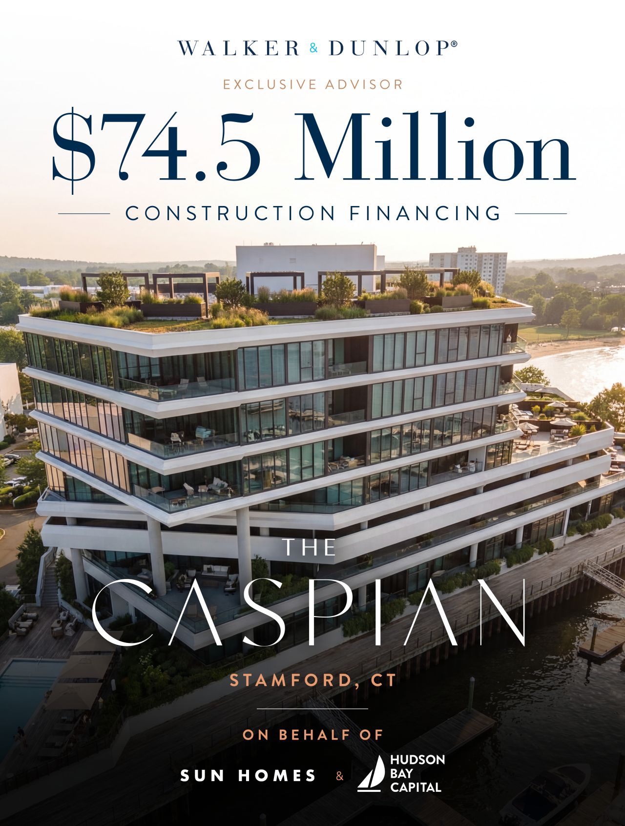 The Caspian high-rise commercial real estate building.