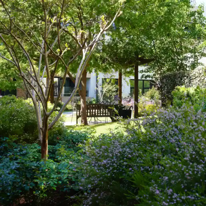 Gardens at Mayflower retirement living units.