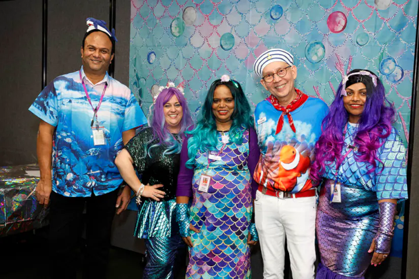 Pictured above: Our incredible team who made it all happen!Care and Leisure Coordinator Hitesh, Social-Media, Marketing and Events Coordinator Genevieve, and Care and Leisure Assistants Malliga, Charles and Mary.