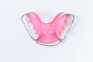 Hawley retainers on a white background