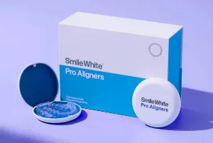Smile White Clear Aligners and its whole box