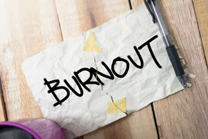  A paper with burnout written