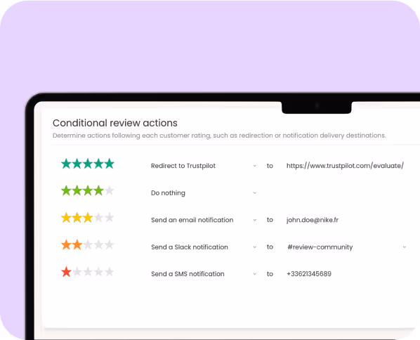 review collect routage des avis