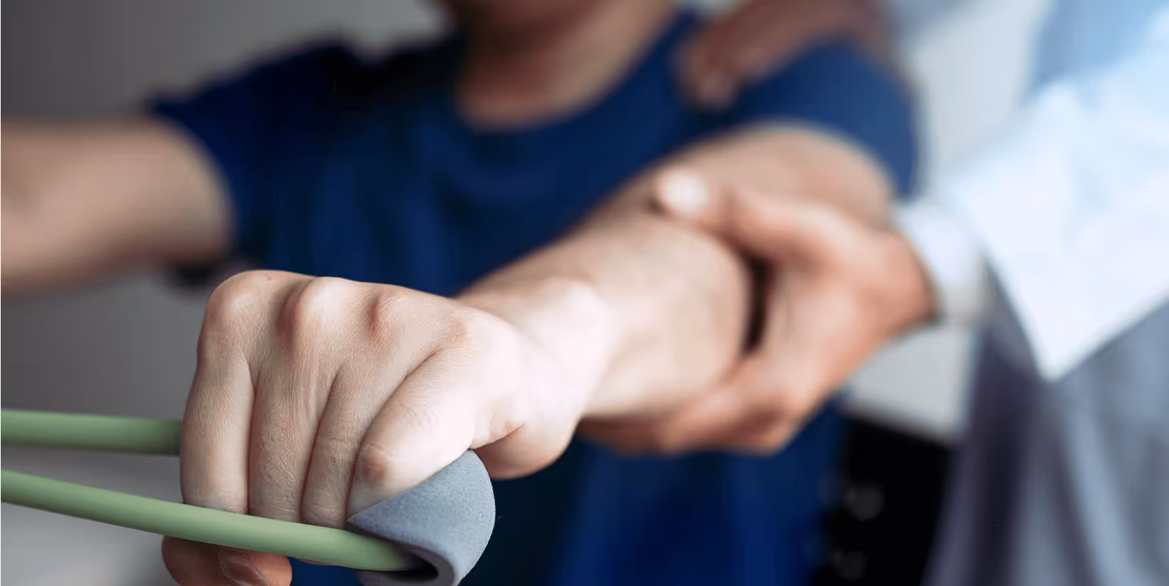 A person getting physiotherapy