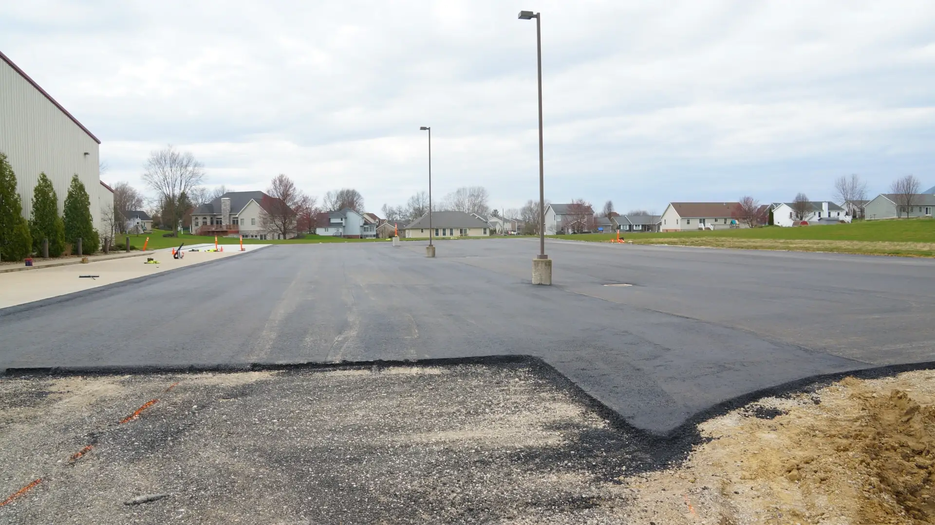 kingsway service commercial parking lot asphalt paving