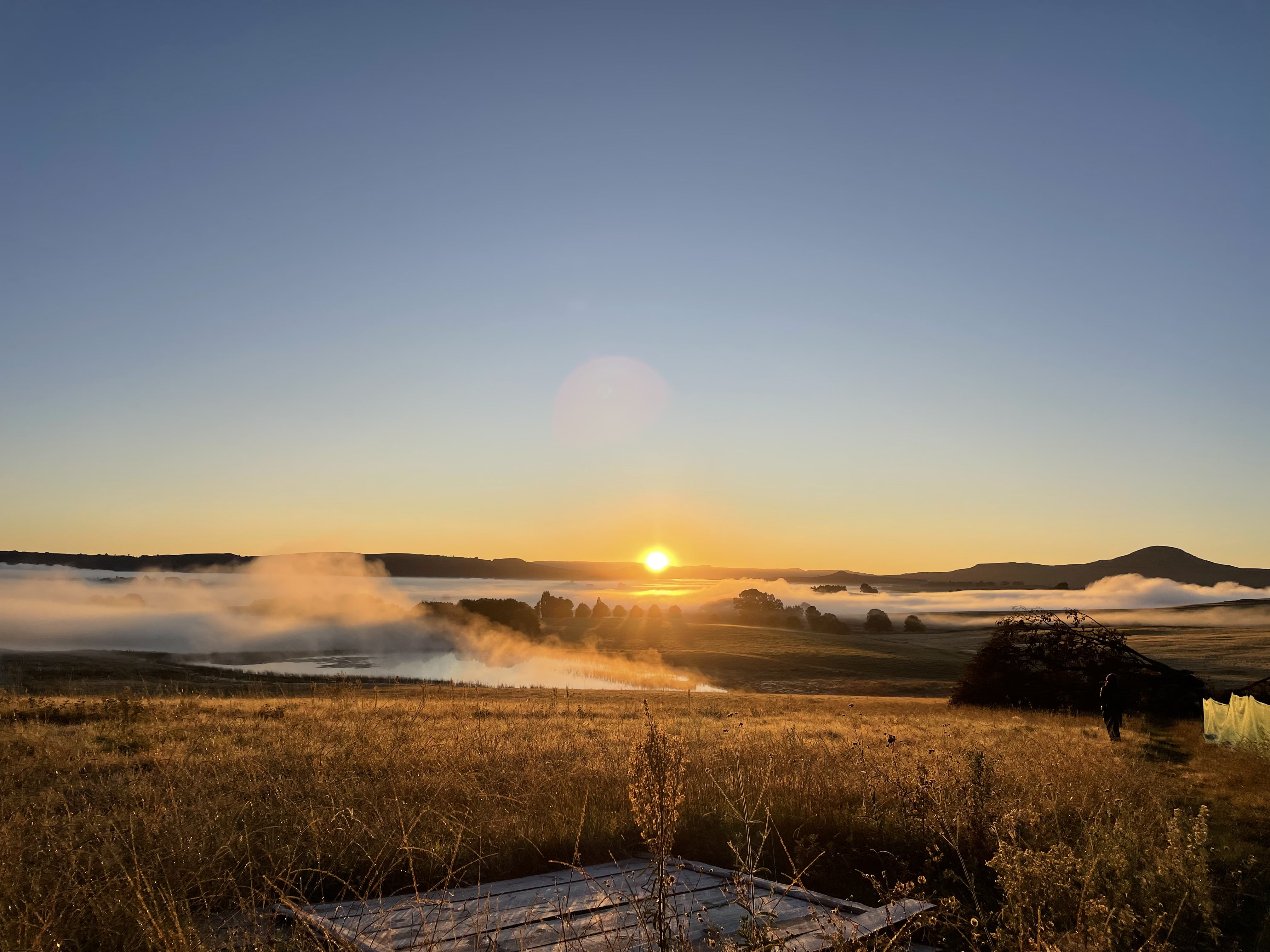 Morning light over the Southern Drakensberg landscape during a wildlife conservation volunteer programme