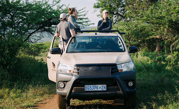 Volunteers in Zululand scanning with telemetry during a monitoring session