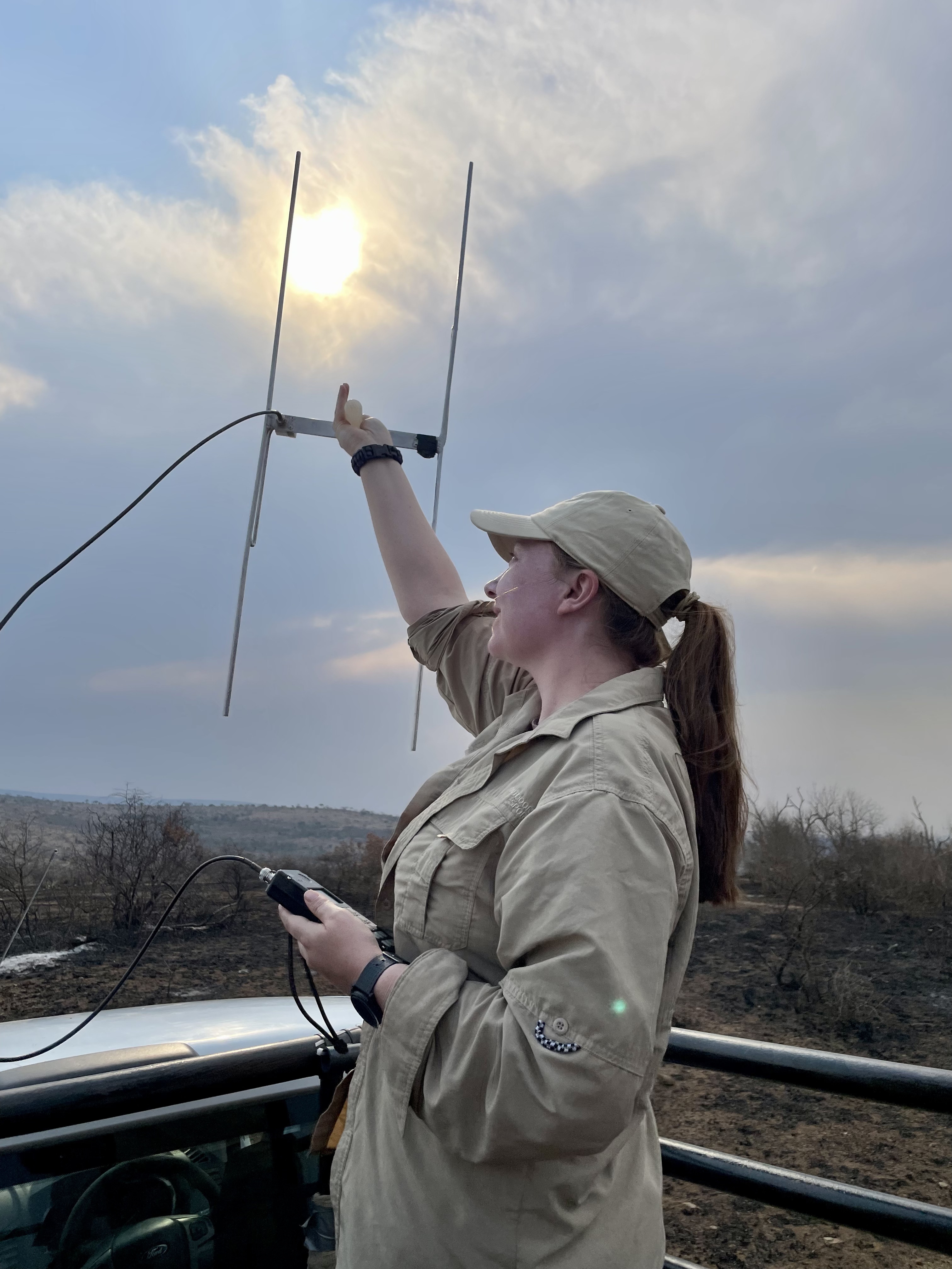 A volunteer scans for priorities using the telemetry