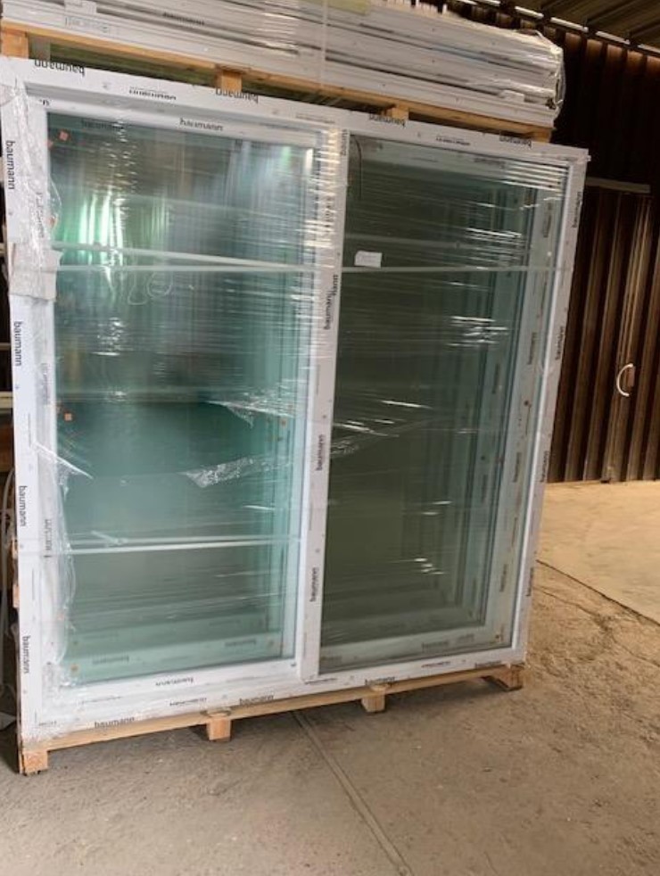 Châssis coulissant Baumann 2000x2000 - HAS Construct