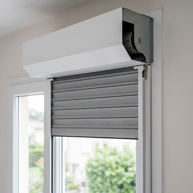 Volet roulant Eko Okna en aluminium sur châssis PVC