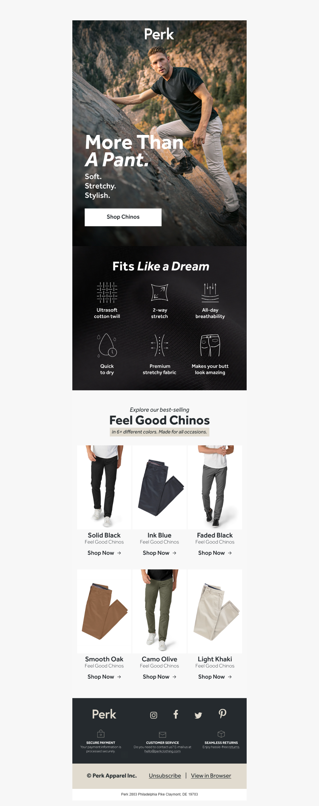 The ultimate pant for any occasion.