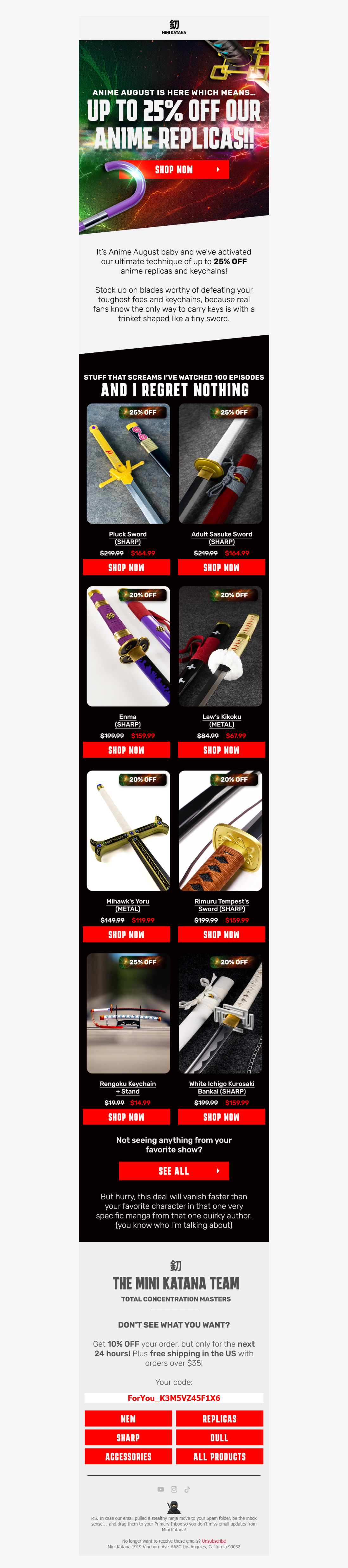 20% Off? That’s Not Even My Final Form!