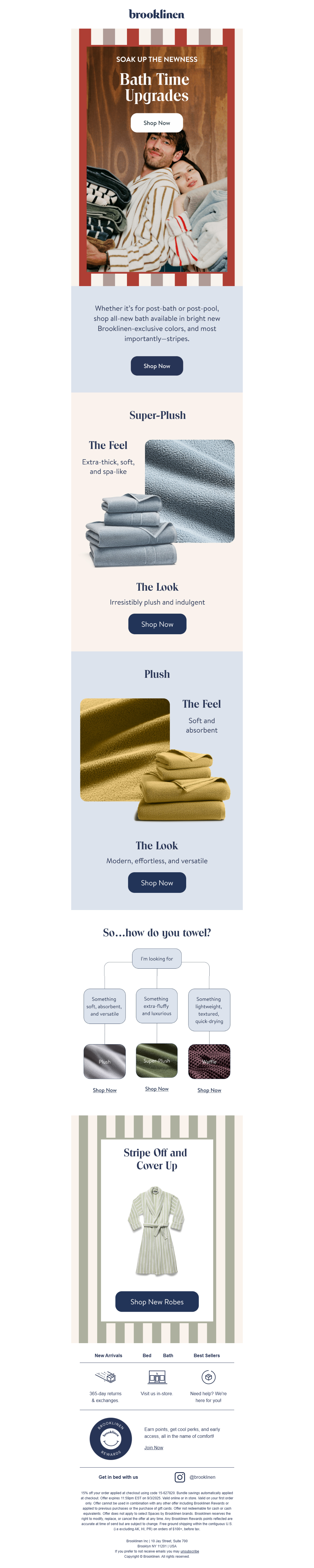 NEW COLORS ALERT: Shop Your fave towels now in new stripes