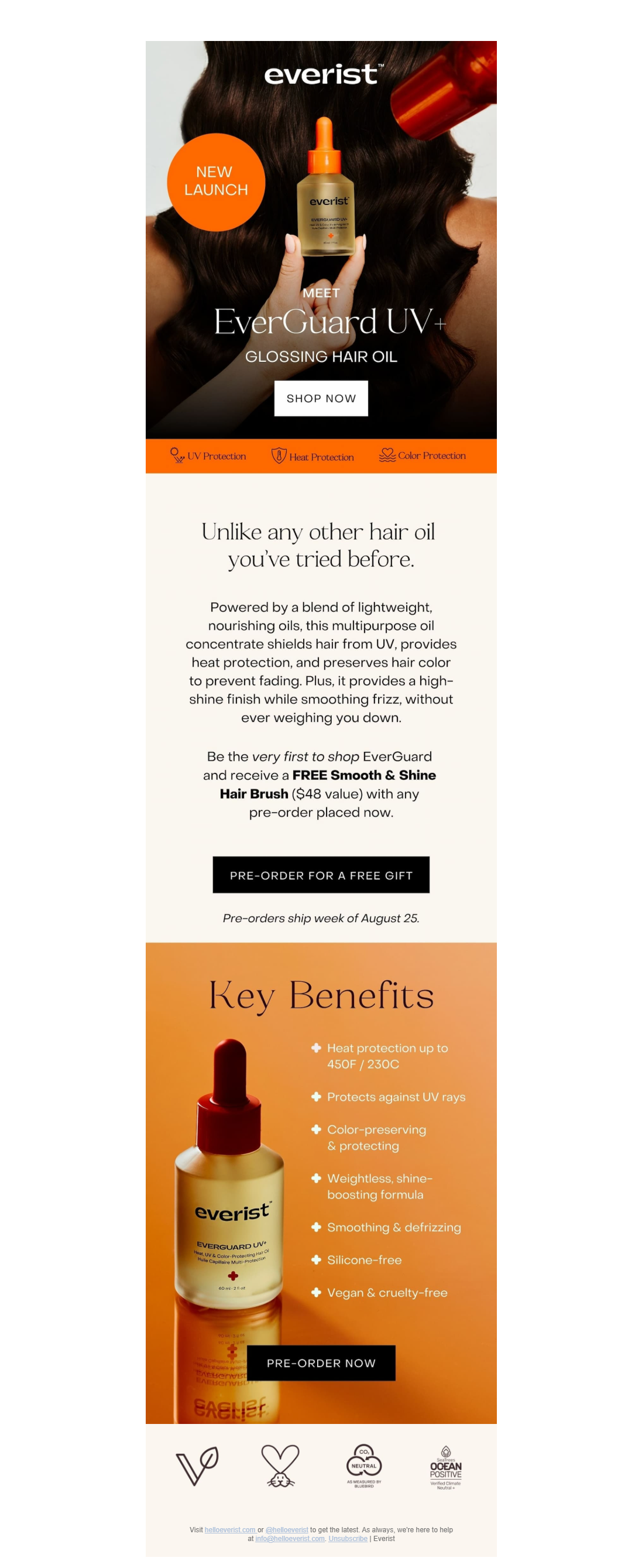 MEET EVERGUARD UV+ HAIR OIL 