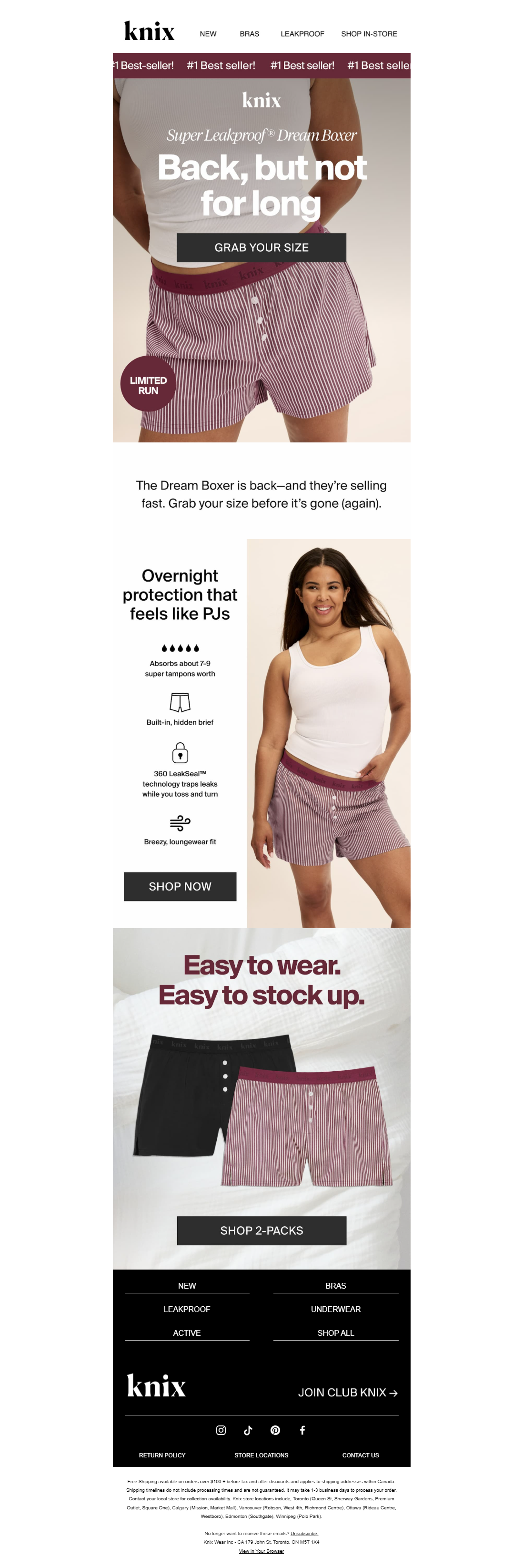 SOLD OUT DREAM BOXER IS BACK! 