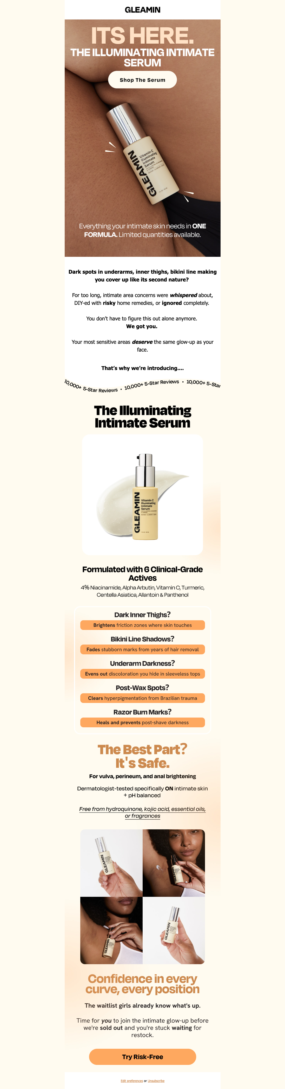 FINALLY! NEW intimate brightening serum that actually works