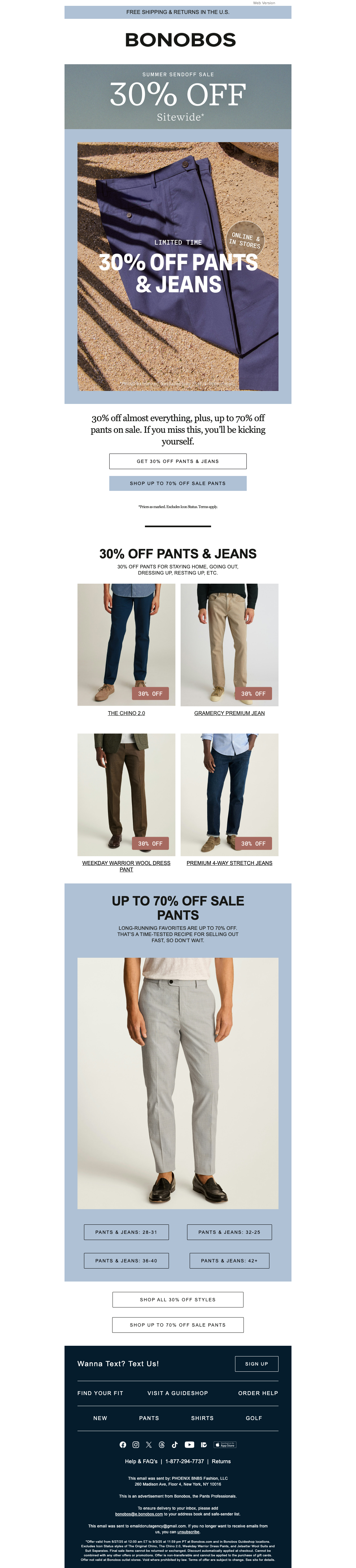 Last Day: Up to 70% Off Pants & Jeans