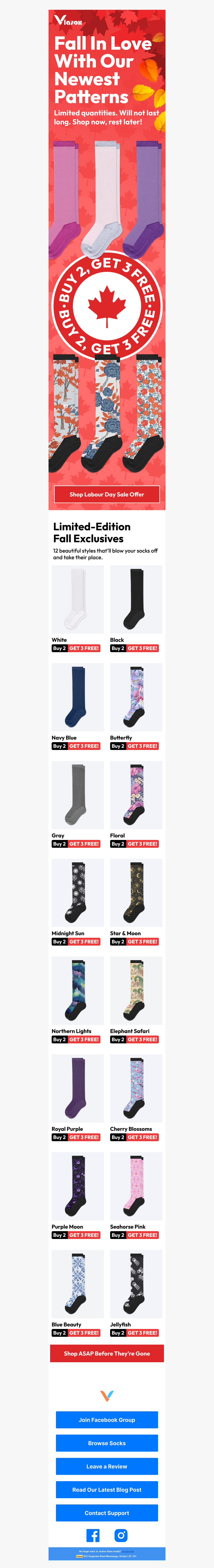 Newest Styles, Buy 2 Get 3 FREE!