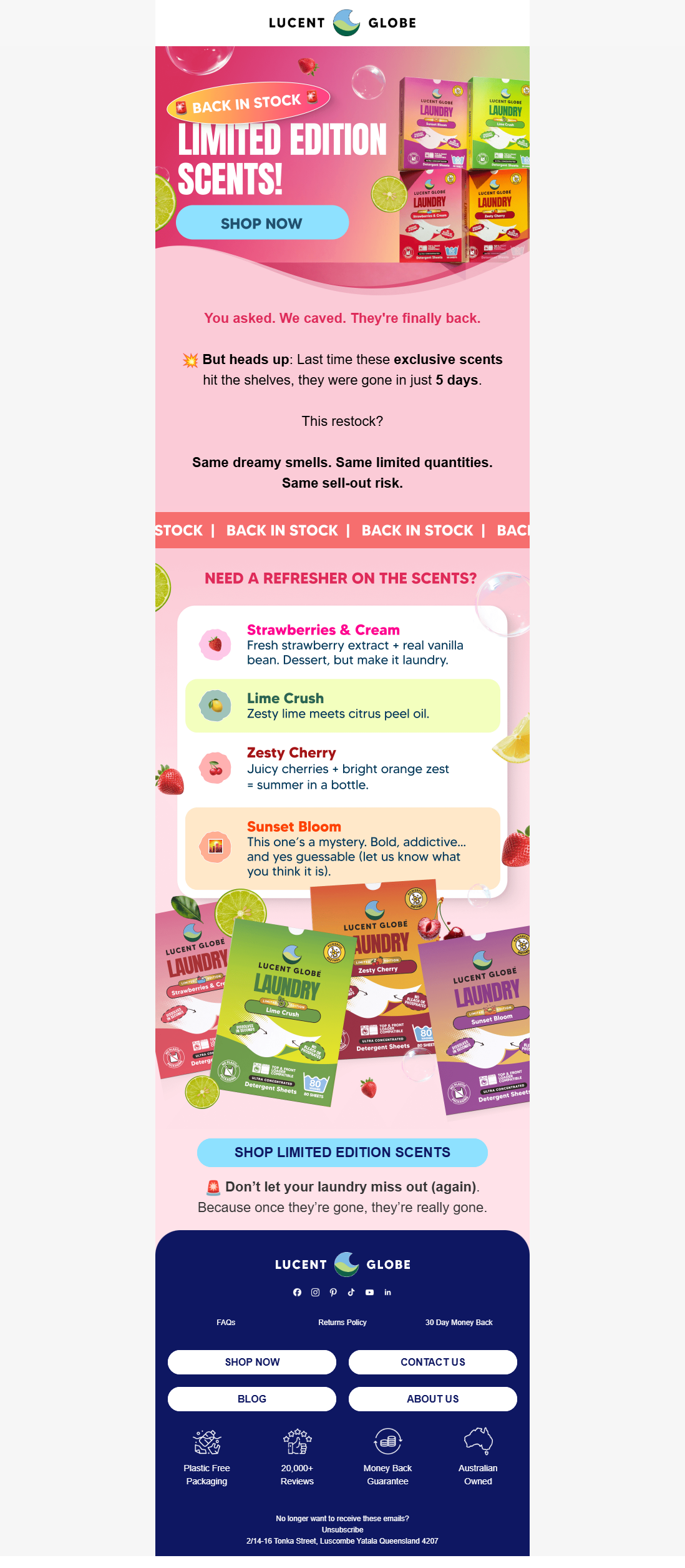  LIMITED EDITION SCENTS ARE BACK! 